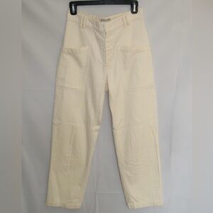 Urban Outfitters Cropped Pants in Cream 2